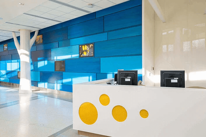 Custom millwork and fixtures for a commercial environment