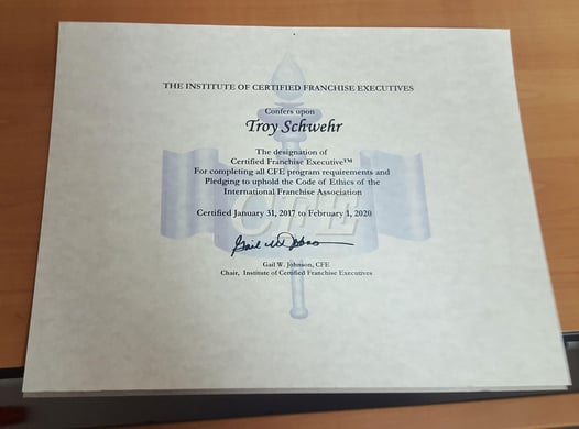 Congratulations Troy Schwehr!