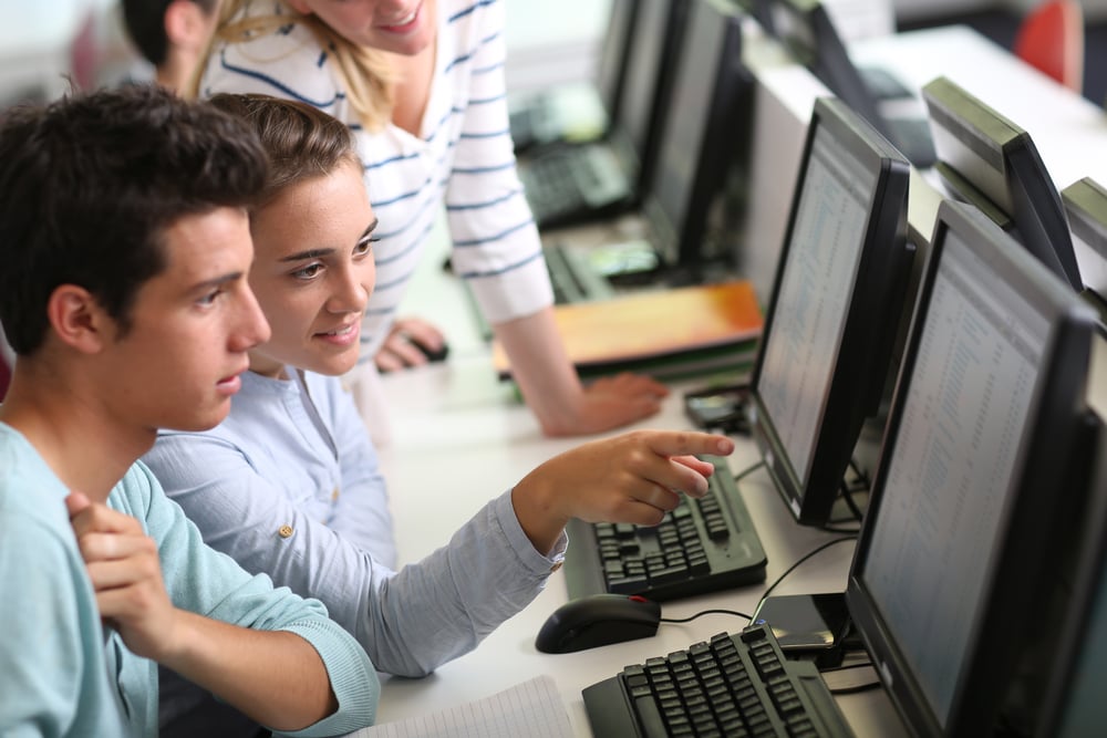 students and computers